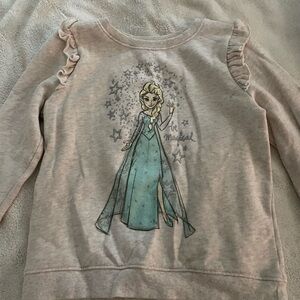 Disney Elsa Kids Sweatshirt - Light Gray